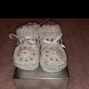 New born knit shoe & gloves